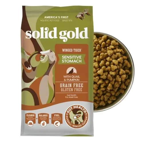 Solid Gold grain-free sensitive stomach dry cat food