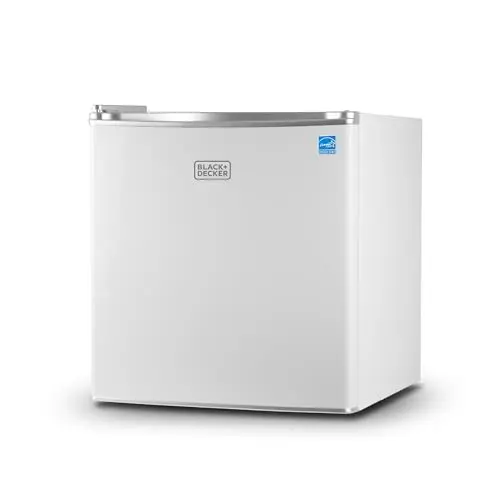 BLACK+DECKER compact refrigerator with reversible door