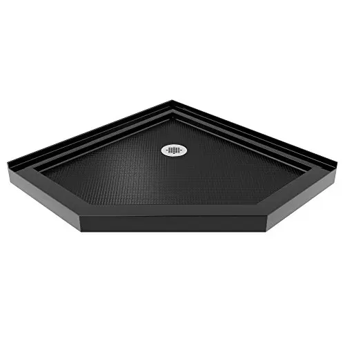 DreamLine SlimLine black neo-angle shower base