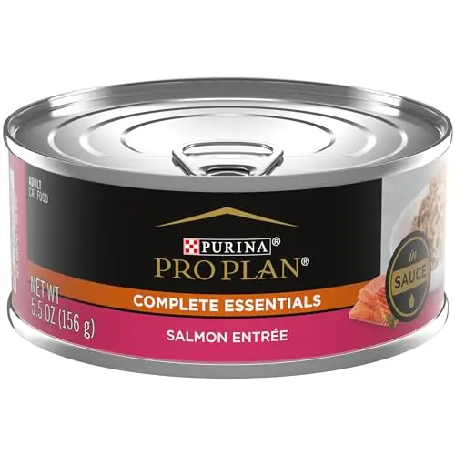 Purina Pro Plan gravy wet cat food salmon entree in sauce
