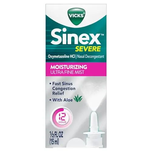 Vicks Sinex Severe Nasal Spray with moisturizing ultra fine mist