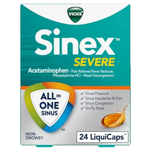 Vicks Sinex SEVERE sinus relief LiquiCaps