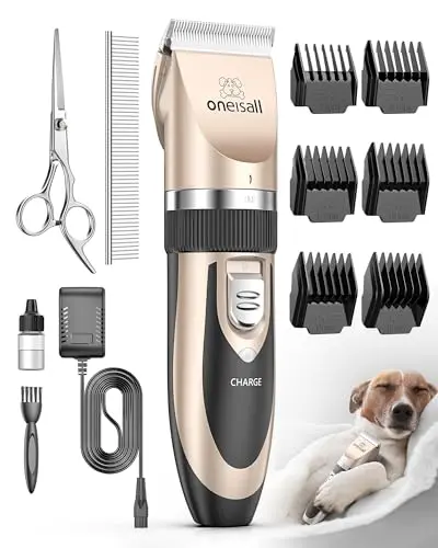ONEISALL low noise dog clipper for poodle beginners