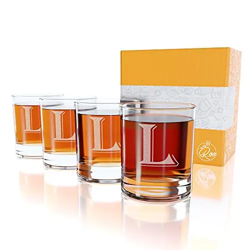 On The Rox monogrammed rocks glasses