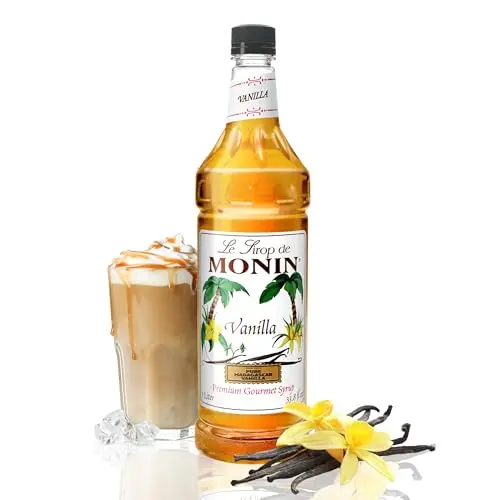 Monin Vanilla Syrup with Madagascar vanilla