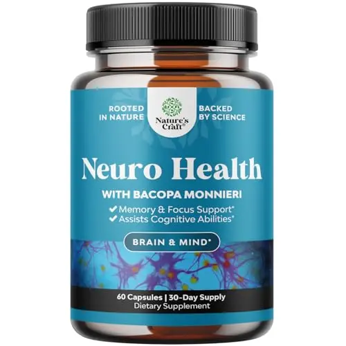 Natures Craft brain supplement bottle with capsules