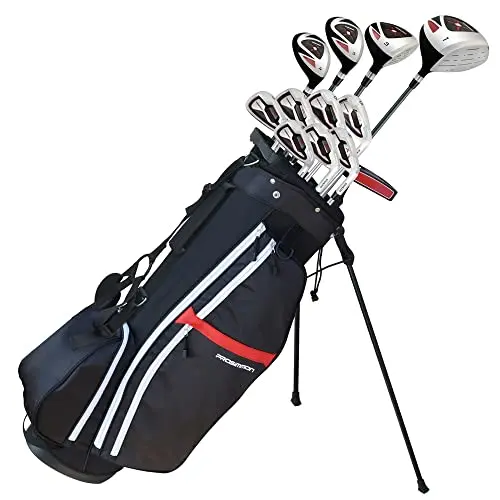 Prosimmon X9 V2 golf clubs set with driver, woods, hybrids, irons, and bag