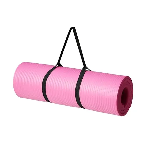 Amazon Basics Extra Thick Yoga Mat in pink