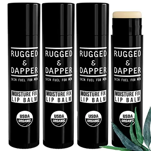 RUGGED & DAPPER Lip Balm in travel-sized tube