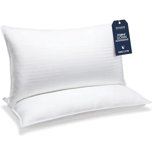 Beckham Hotel Collection down alternative pillows with gel cooling technology