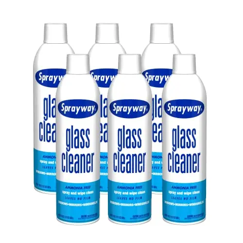 Sprayway glass cleaner bottle with foaming spray action