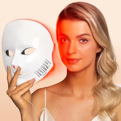 NEWKEY red and blue light therapy mask with 150 LEDs