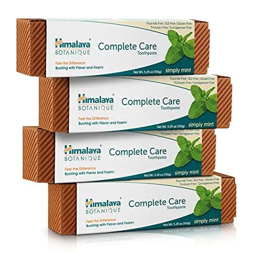 Himalaya herbal toothpaste with natural ingredients