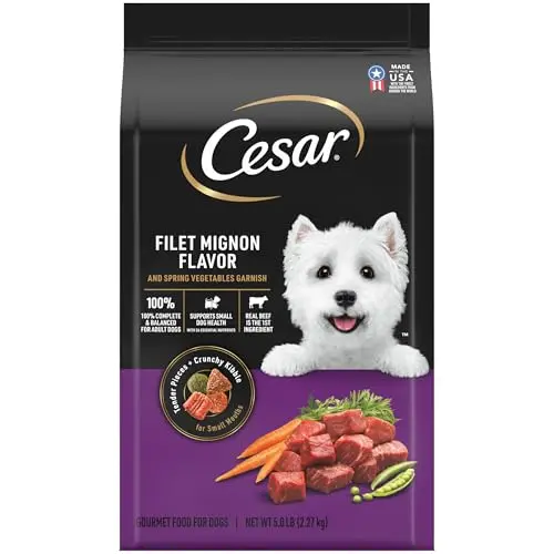 Cesar small breed dry dog food bag