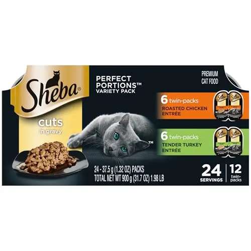 Sheba Perfect Portions wet cat food cuts in gravy variety pack