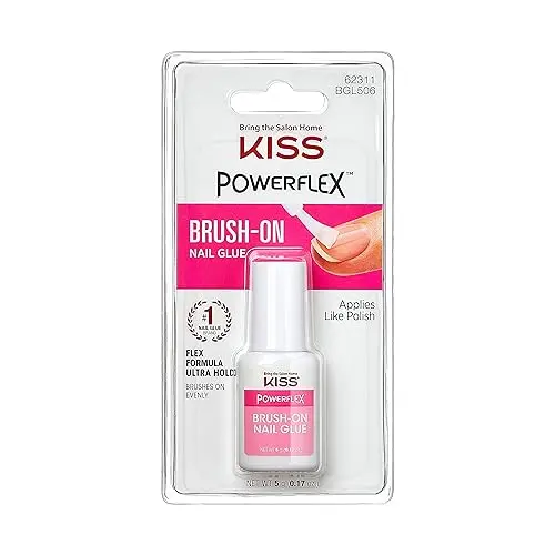 KISS PowerFlex brush-on nail glue bottle