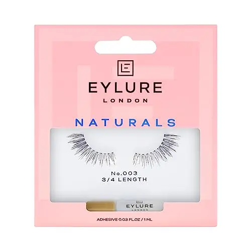 Eylure Naturals Accent false eyelashes with clear invisible band and natural-looking fibers