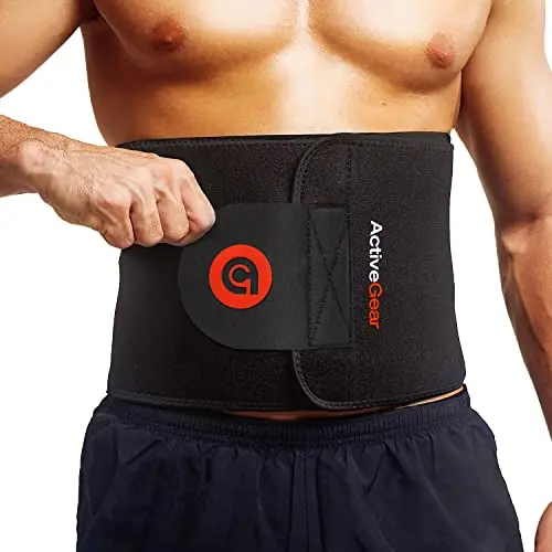 ActiveGear waist trimmer belt for men in red color