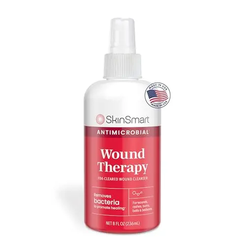 SkinSmart antimicrobial wound therapy spray bottle