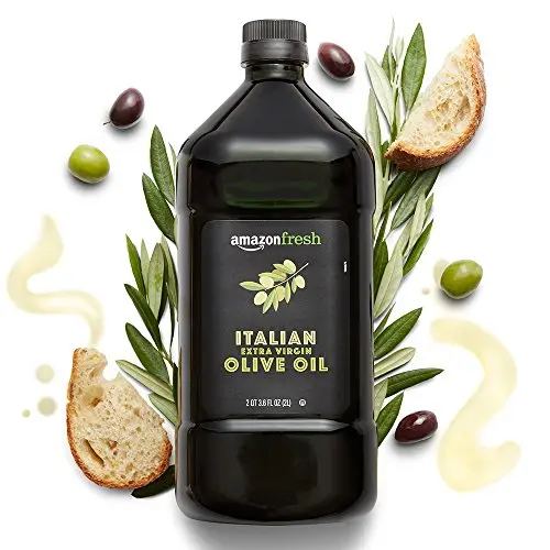 Amazon Fresh Italian Extra Virgin Olive Oil in a 2-liter bottle