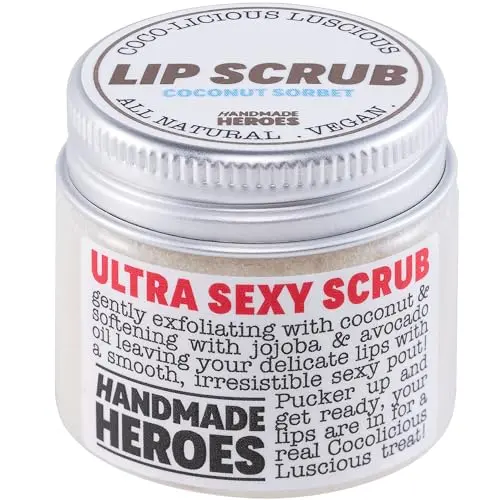 Handmade Heroes Coconut Sorbet Lip Scrub jar