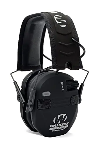 Walkers Razor Quad Muff electronic earmuffs with Bluetooth in black