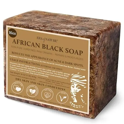 Era of Nature African Black Soap for dry skin conditions