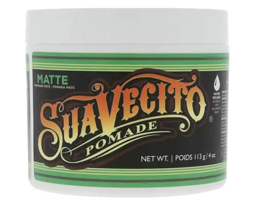 Suavecito Matte Pomade jar with matte finish label