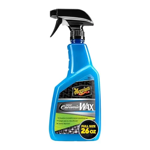 Meguiar's Hybrid Ceramic Wax spray bottle with SiO2 technology