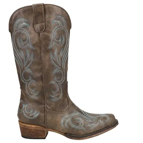 ROPER women's Riley embroidered snip toe cowboy boots