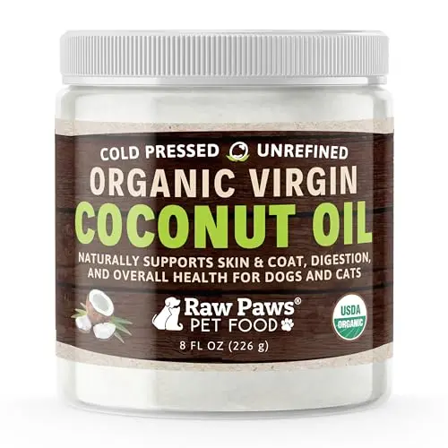 Raw Paws organic virgin coconut oil for dogs and cats