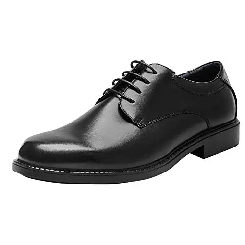 Bruno Marc black dress Oxford shoes with classic lace-up design