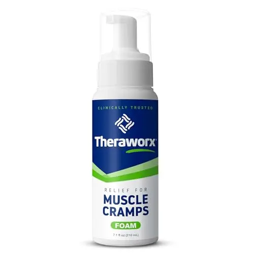 Theraworx Muscle Cramp Relief Foam bottle