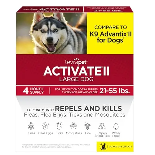 TevraPet Activate II flea and tick drops for dogs