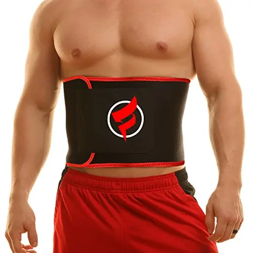 Fitru waist trimmer sauna ab belt in red color