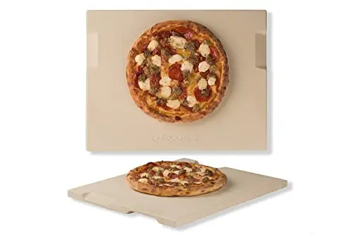 ROCKSHEAT pizza stone with built-in handles