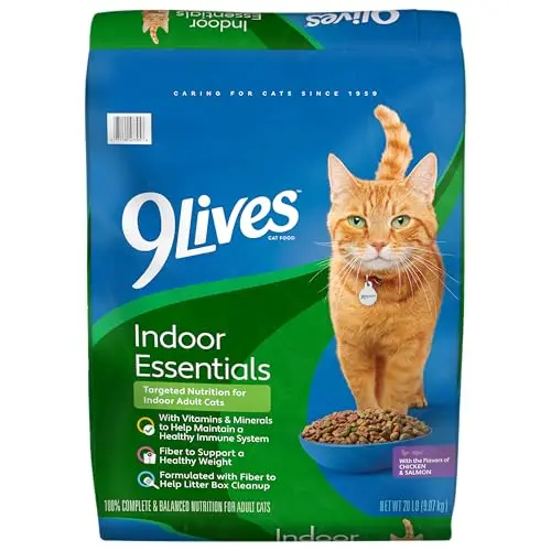 9Lives Indoor Complete dry cat food bag
