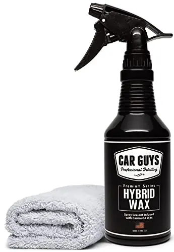 CAR GUYS Hybrid Spray Wax kit with application towel