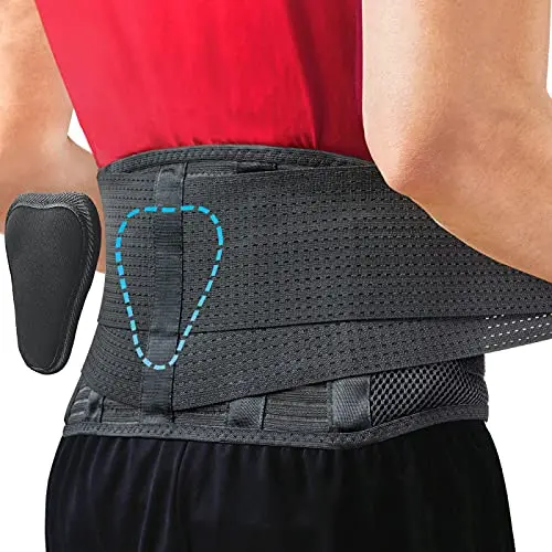 Sparthos back brace with adjustable lumbar support and vertical stays