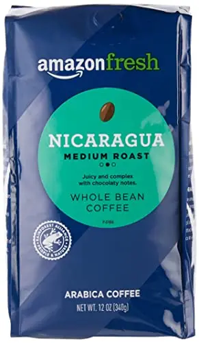 Amazon Fresh Nicaragua whole bean coffee