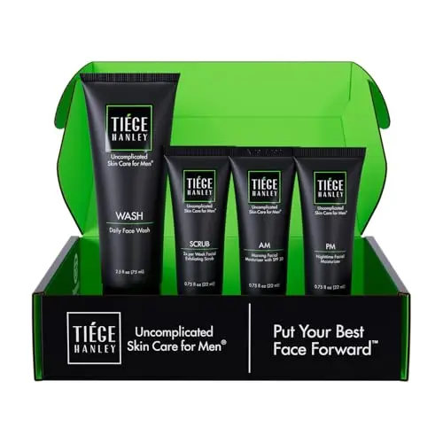 Tiege Hanley men's skin care set