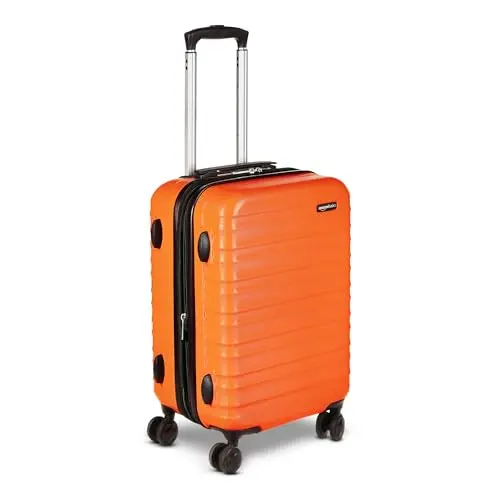 Amazon Basics 21-inch Hardside Carry-On Luggage in Orange