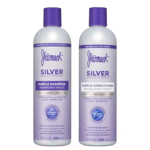 Jhirmack Silver Brightening Purple Shampoo and Conditioner Set