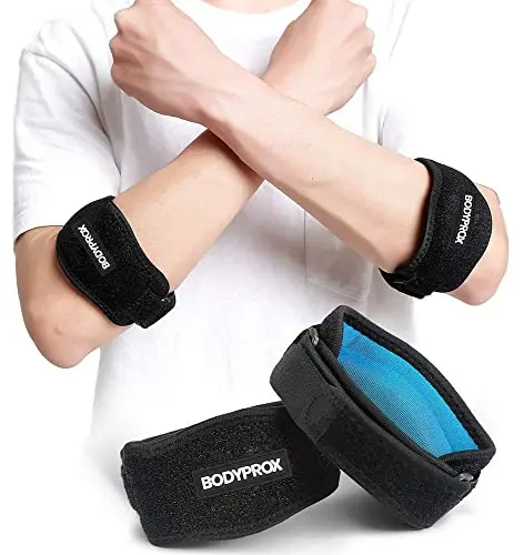 Bodyprox adjustable elbow brace with compression gel pad