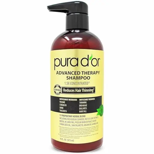 PURA D'OR Advanced Therapy Shampoo for hair thinning
