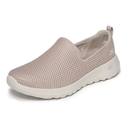 Skechers Go Walk Joy women's sneaker in taupe with breathable mesh upper
