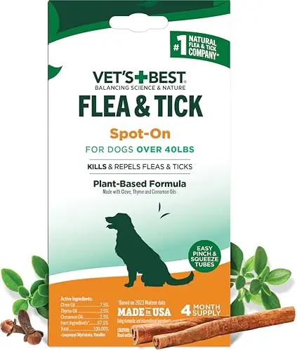Vet's Best natural flea and tick drops for dogs