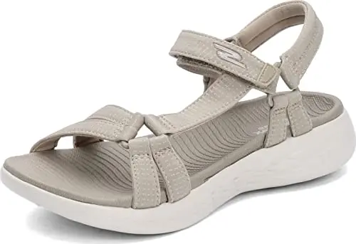 Skechers women's On-the-go 600 sport sandal in natural color
