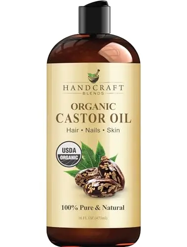 Handcraft Blends Organic Castor Oil in plastic bottle