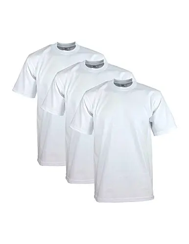 Pro Club heavyweight white t-shirt with ribbed collar